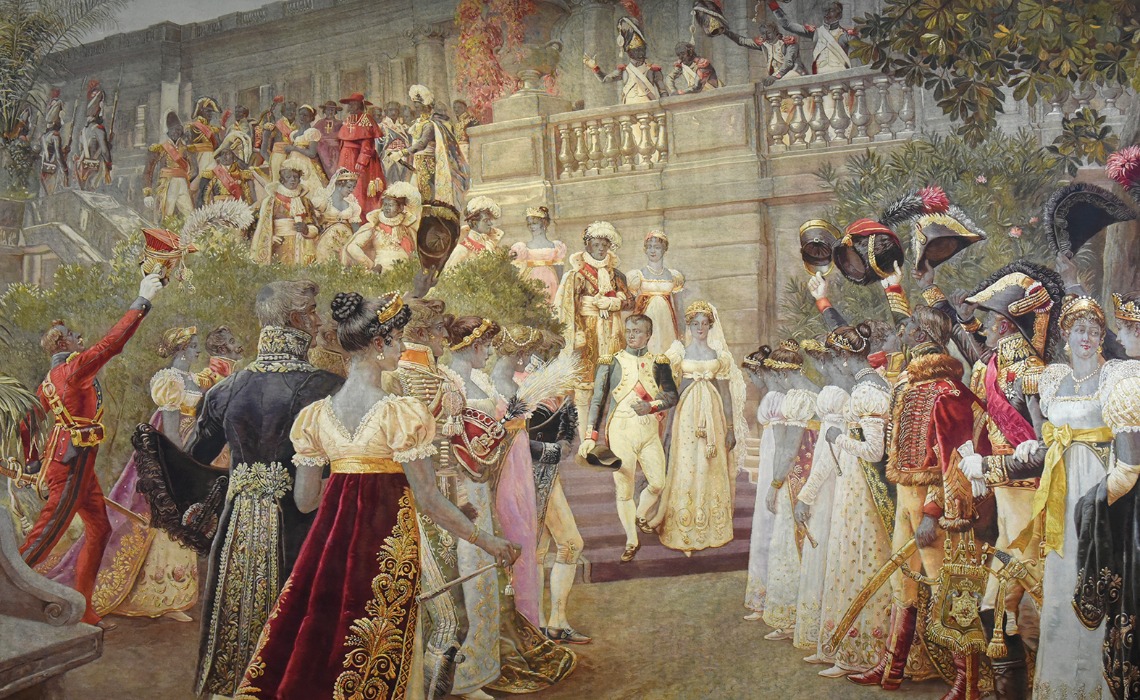 Fête à Compiègne en 1812, tapisserie d'Aubusson, 1911-1913.