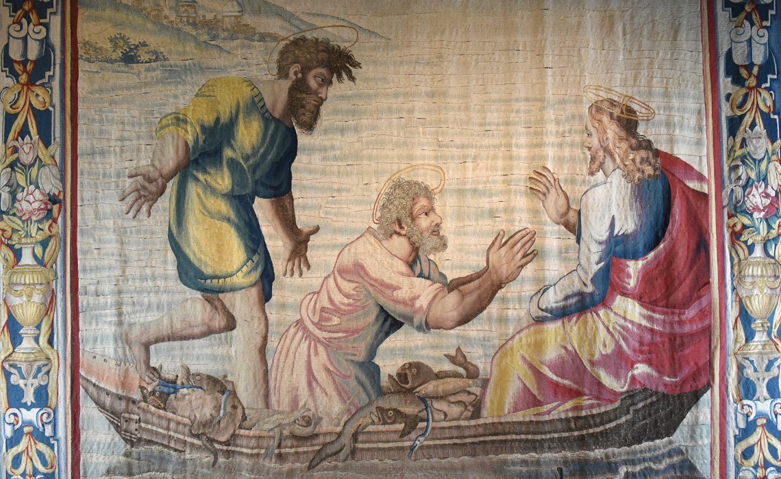 La pêche miraculeuse, tapisserie de Mortlake, 1625-1649.