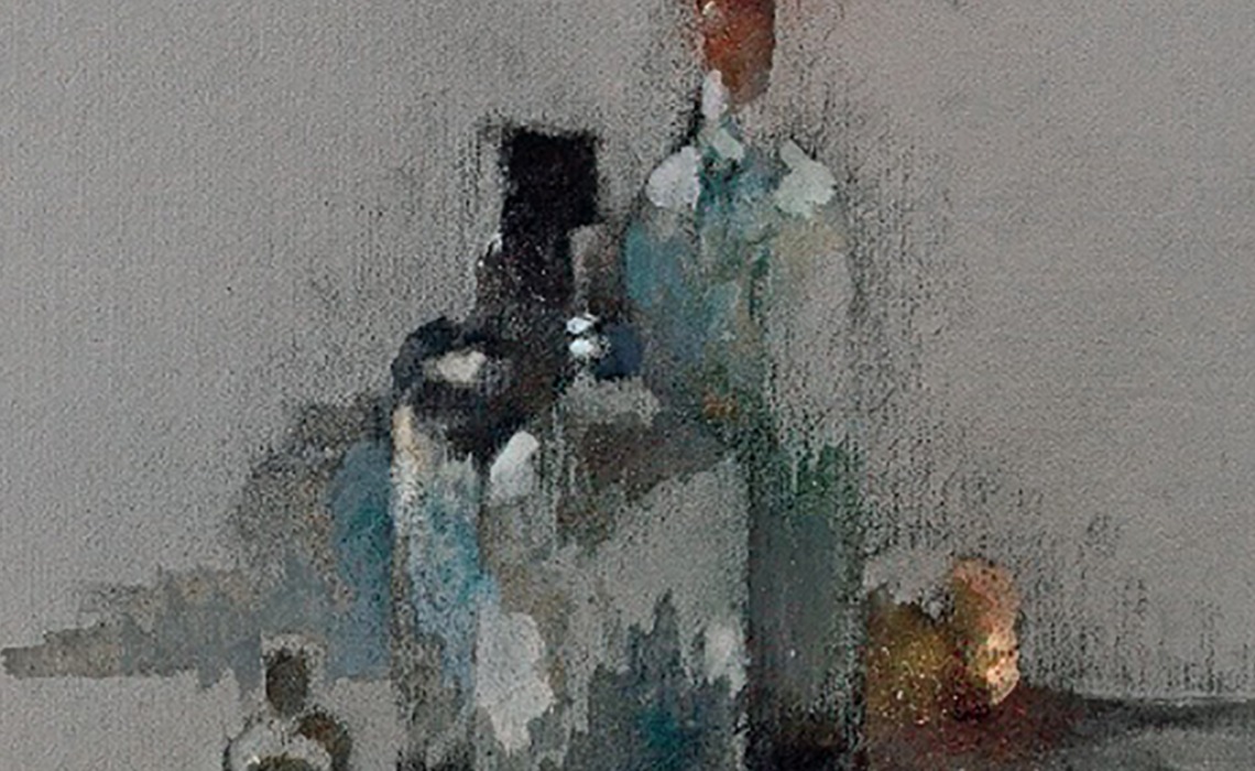 Gilles Sacksick ou le bonheur de peindre : affiche de l'exposition.
